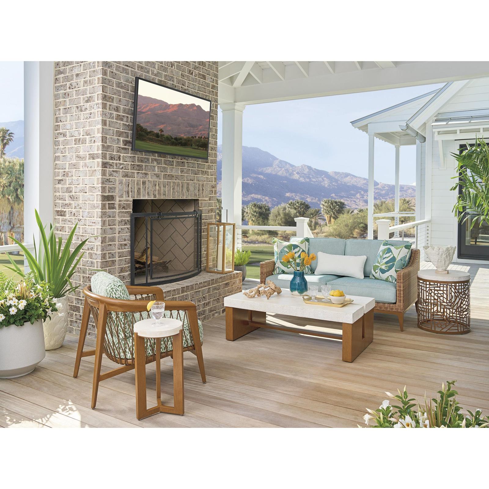Tommy Bahama Outdoor Palm Desert Poolside Round Accent Table