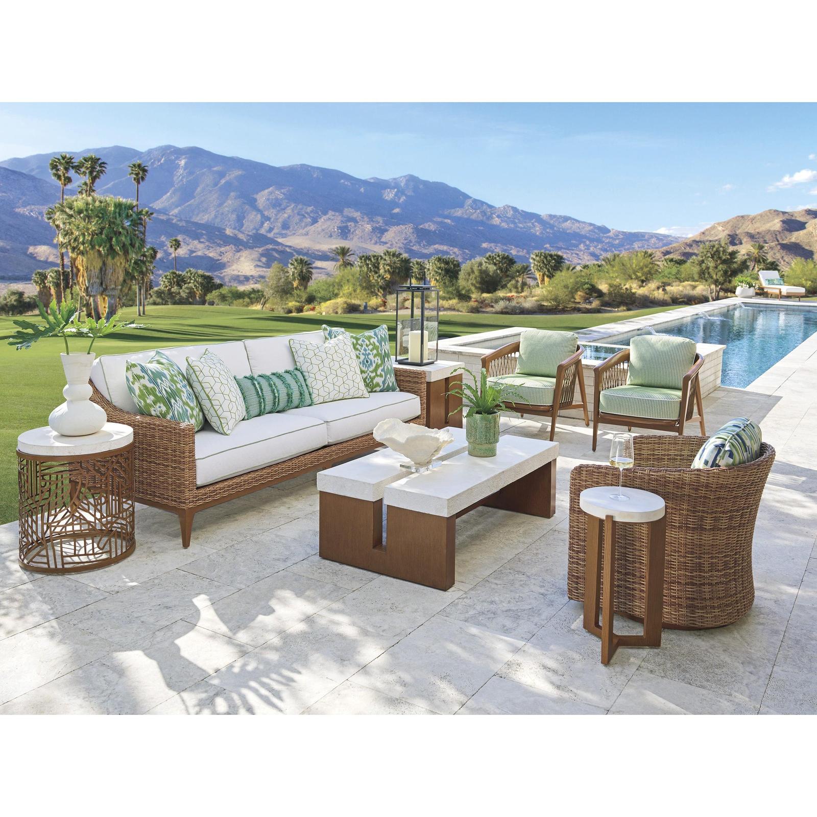 Tommy Bahama Outdoor Palm Desert Poolside Round End Table