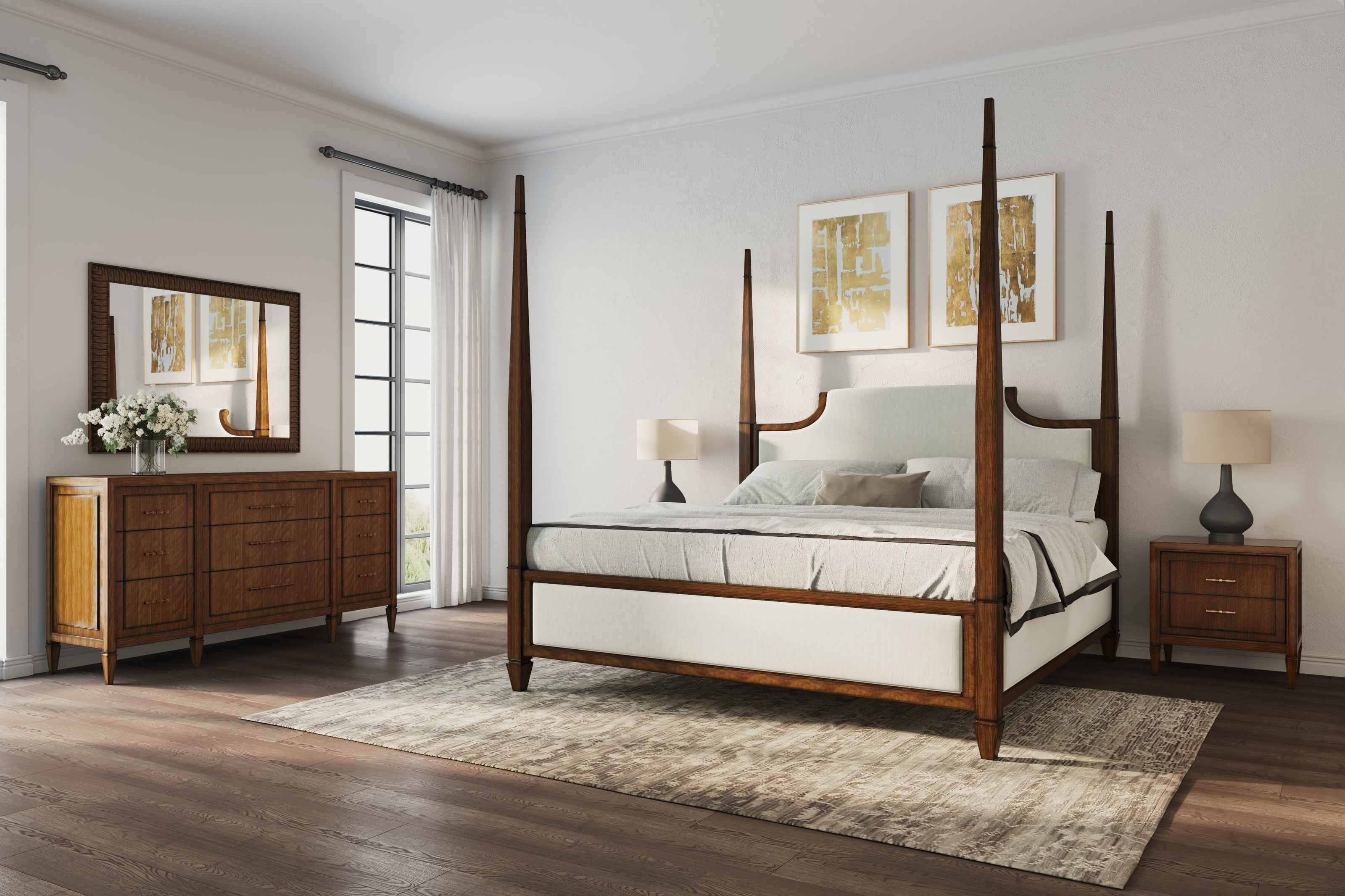 ART Furniture Eave Upholstered Bed