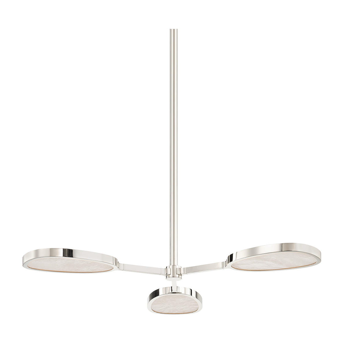 Corbett Patras 3 Light Burnished Nickel Semi Flush Ceiling Light