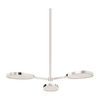 Corbett Patras 3 Light Burnished Nickel Semi Flush Ceiling Light