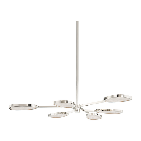 Corbett Patras 6 Light Burnished Nickel Chandelier Ceiling Light