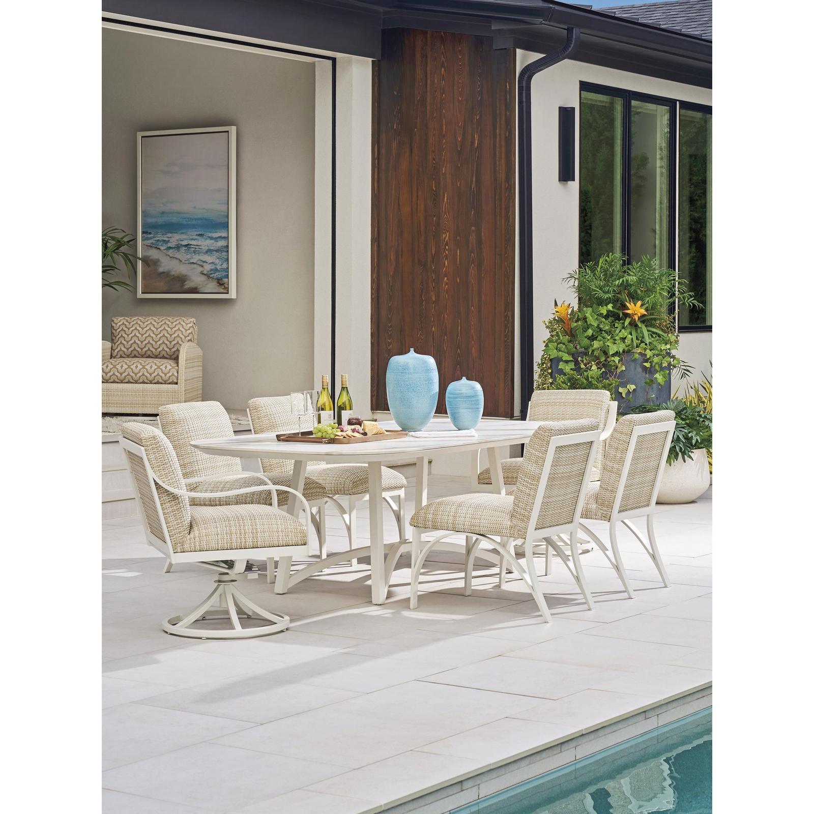 Tommy Bahama Outdoor Sand Dune Swivel Rocker Dining Chair
