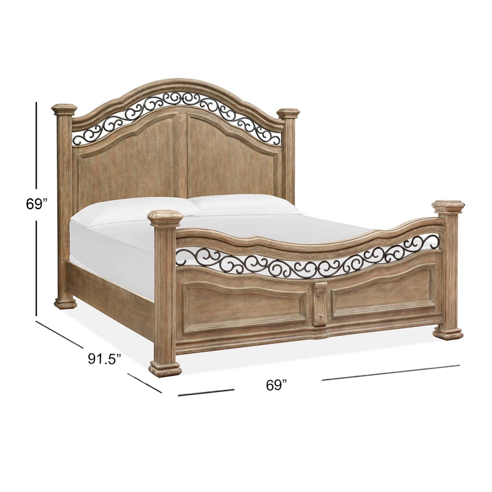 Magnussen Home Marisol Fawn Panel Bed