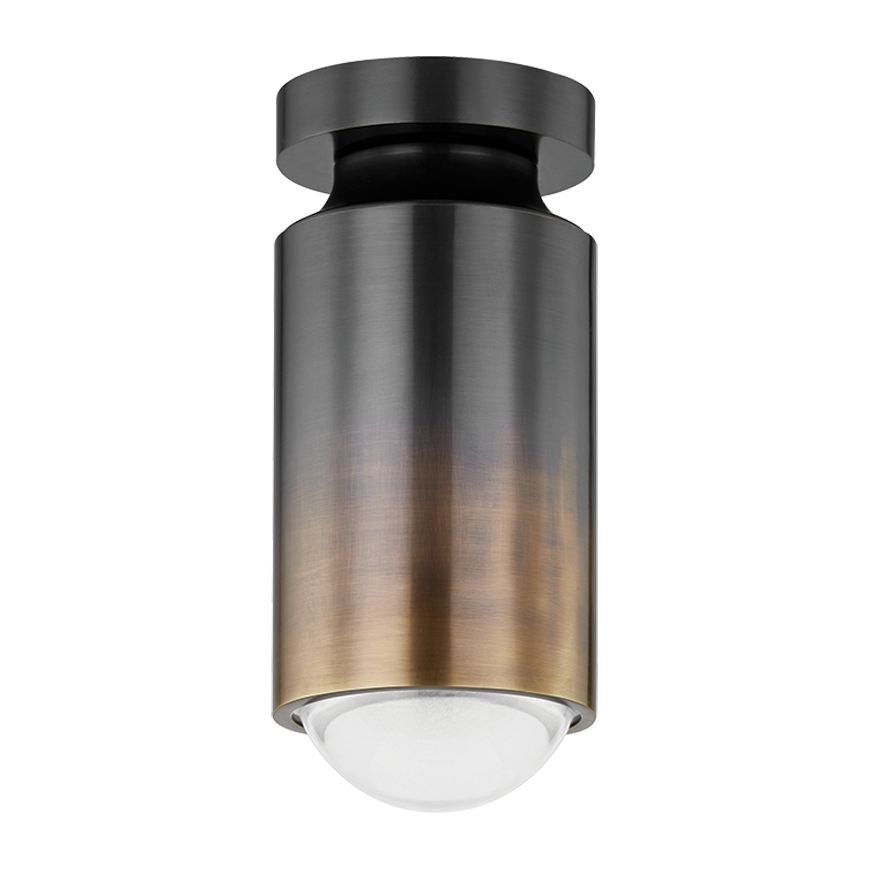 Hudson Valley Lighting Whately 1 Light 4.75 inch Gradient Brass Flush Mount Ceiling Light