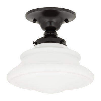 Hudson Valley Lighting Petersburg 1 Light 9.5 inch Old Bronze Semi Flush Ceiling Light