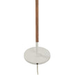 Chelsea House Amelia Matte White Rattan Floor Lamp