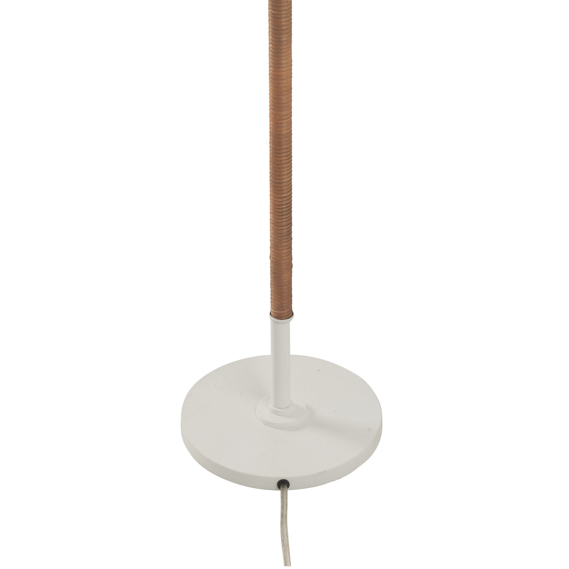 Chelsea House Amelia Matte White Rattan Floor Lamp