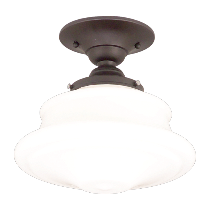 Hudson Valley Lighting Petersburg 1 Light 16 inch Old Bronze Semi Flush Ceiling Light