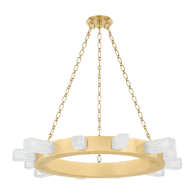Corbett Citrine 12 Light Vintage Brass Chandelier Ceiling Light Clearance