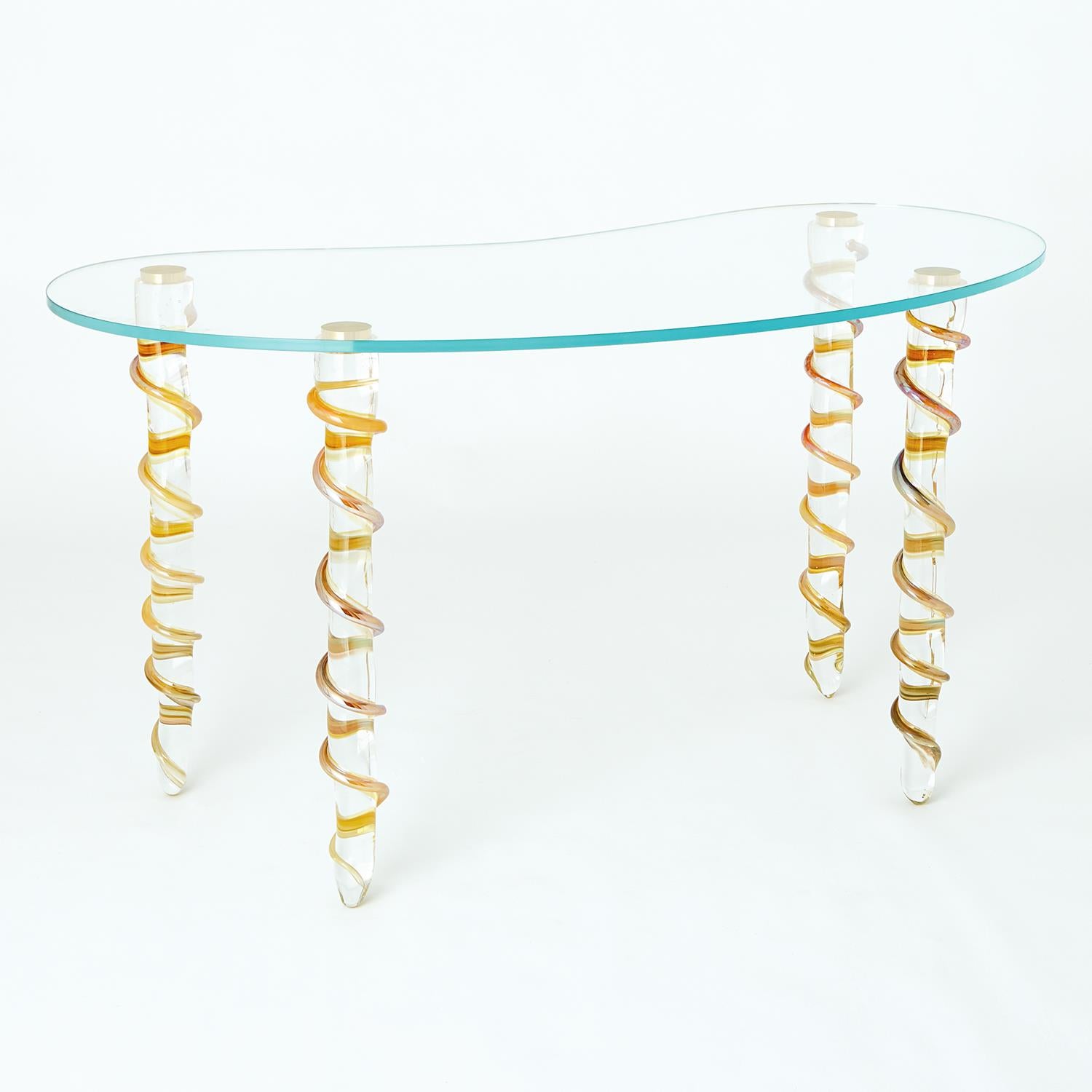 Global Views Kidney Glass Vanity Desk DSC