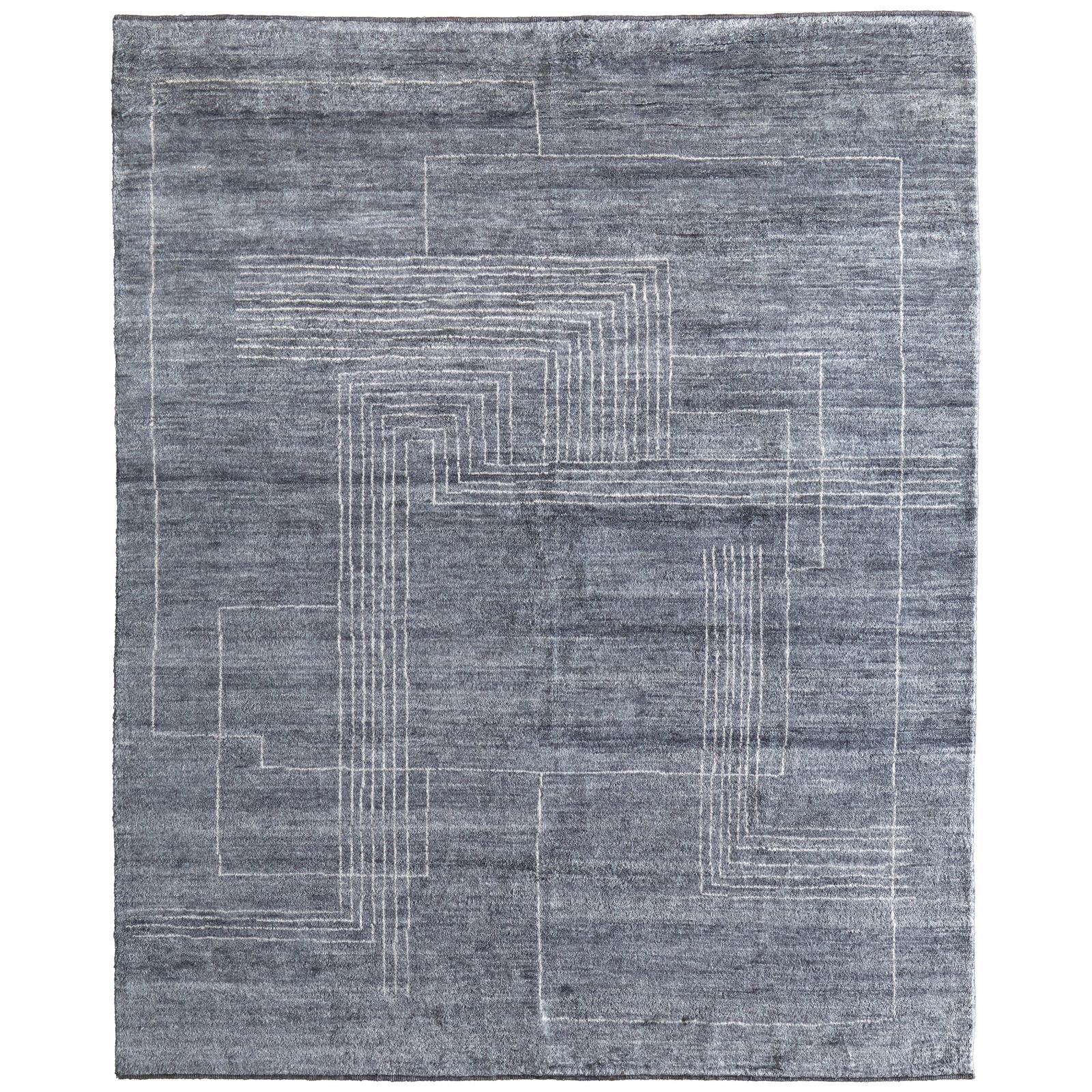 Feizy Agape 69H9F Modern Abstract Rug in Gray/Ivory