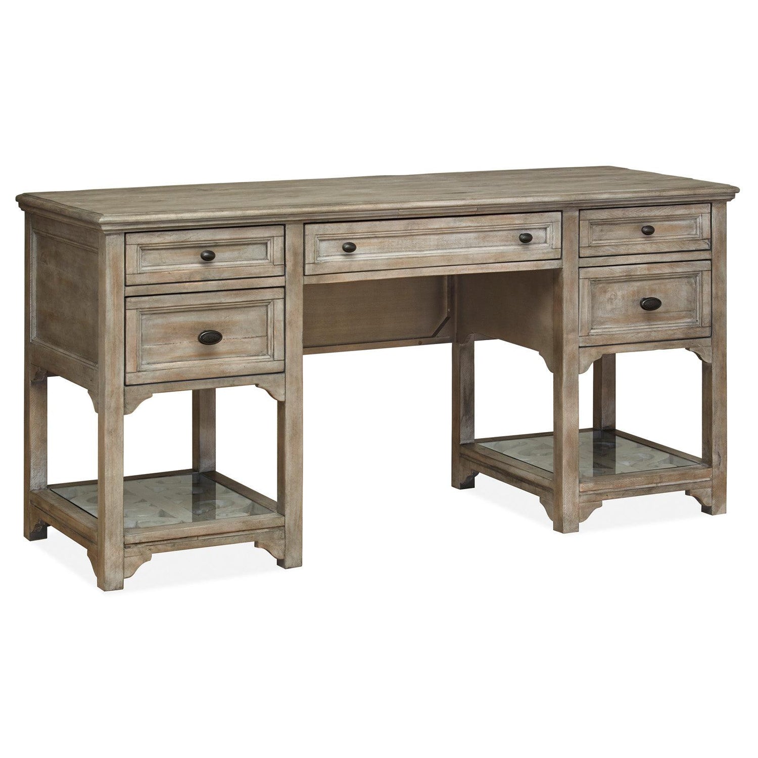 Magnussen Home Tinley Park Dove Tail Grey Desk