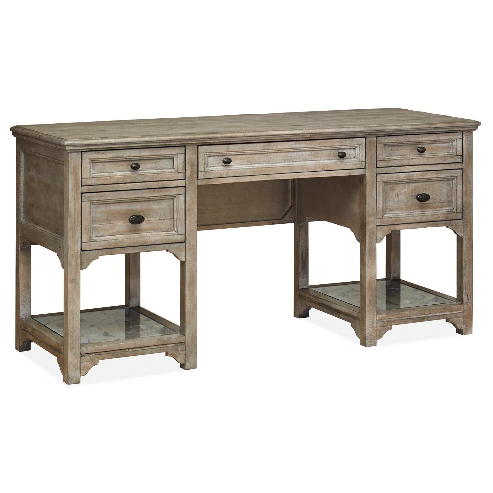 Magnussen Home Tinley Park Dove Tail Grey Desk