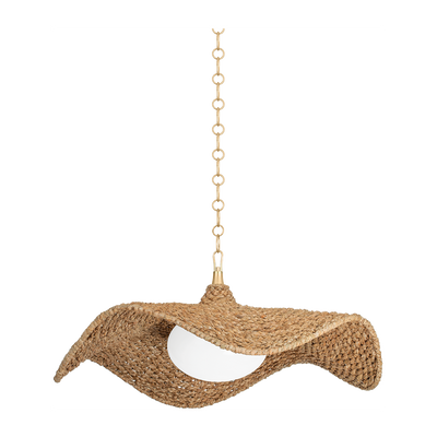 Corbett Levene 1 Light Vintage Gold Leaf Pendant Ceiling Light