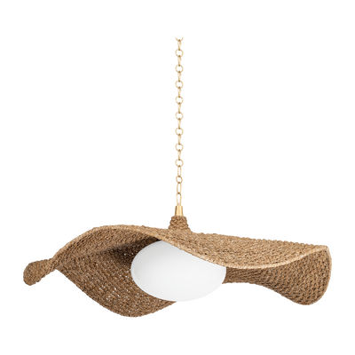 Corbett Levene 1 Light Vintage Gold Leaf Chandelier Ceiling Light