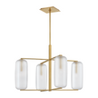 Hudson Valley Lighting Pebble 4 Light 33.5 inch Chandelier Ceiling Light