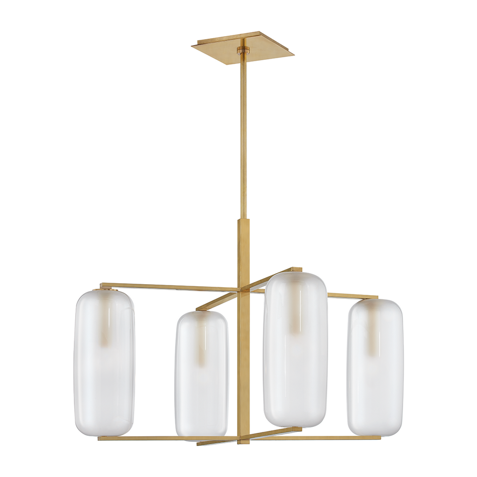 Hudson Valley Lighting Pebble 4 Light 33.5 inch Chandelier Ceiling Light