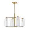 Hudson Valley Lighting Pebble 4 Light 33.5 inch Chandelier Ceiling Light
