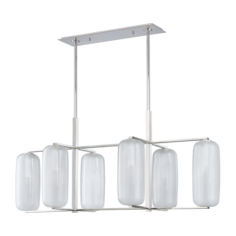 Hudson Valley Lighting Pebble 6 Light 53.125 inch Island Light Ceiling Light Clearance
