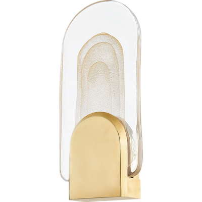 Corbett Morganite 1 Light Vintage Brass Wall Sconce Wall Light