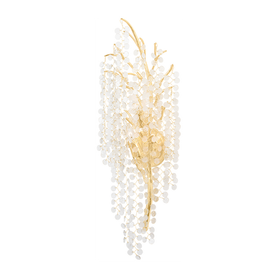 Corbett Genoa 3 Light Gold Leaf Wall Sconce Wall Light