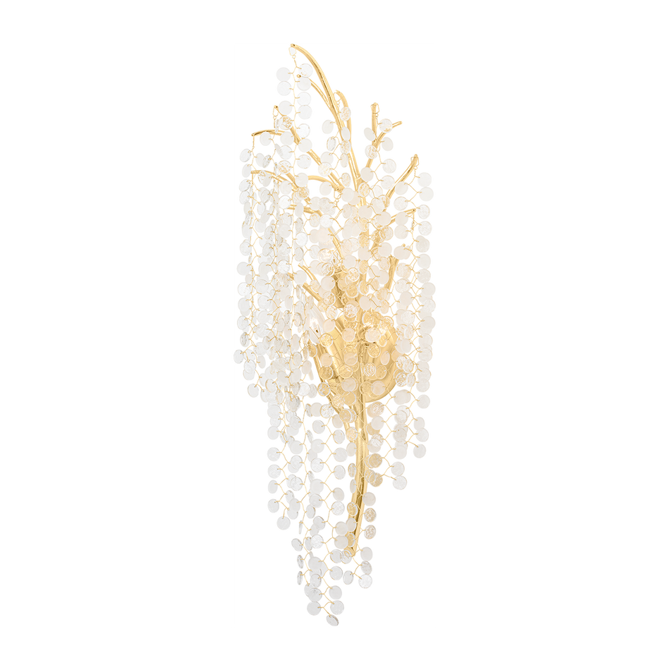 Corbett Genoa 3 Light Gold Leaf Wall Sconce Wall Light