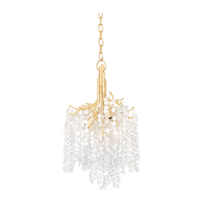 Corbett Genoa 5 Light Gold Leaf Chandelier Ceiling Light