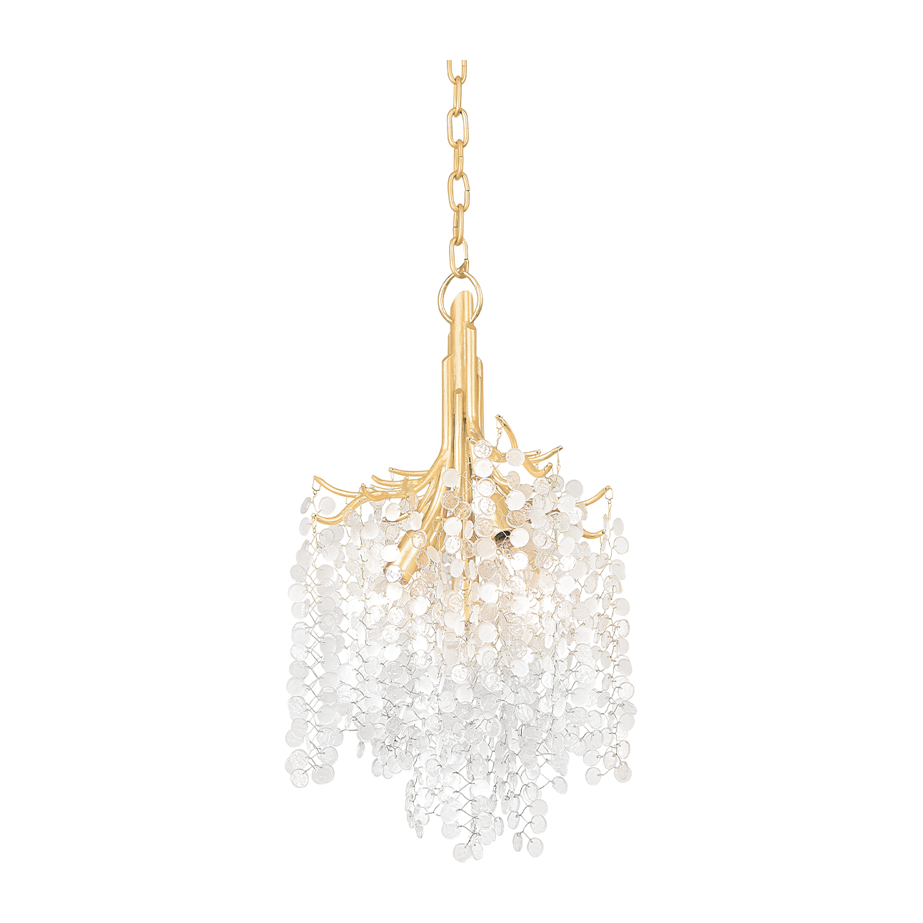 Corbett Genoa 5 Light Gold Leaf Chandelier Ceiling Light