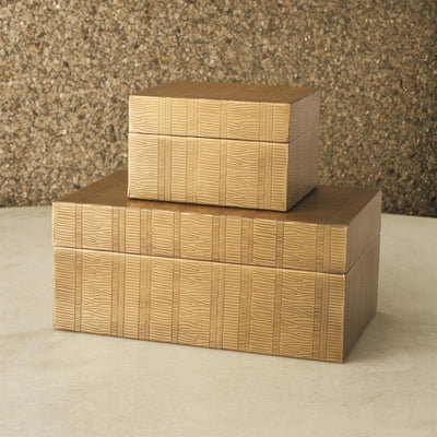 Global Views Brass Kokoro Etched Box