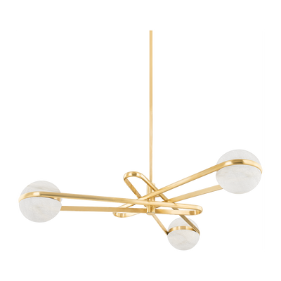 Corbett Kyomi 6 Light Vintage Brass Chandelier Ceiling Light