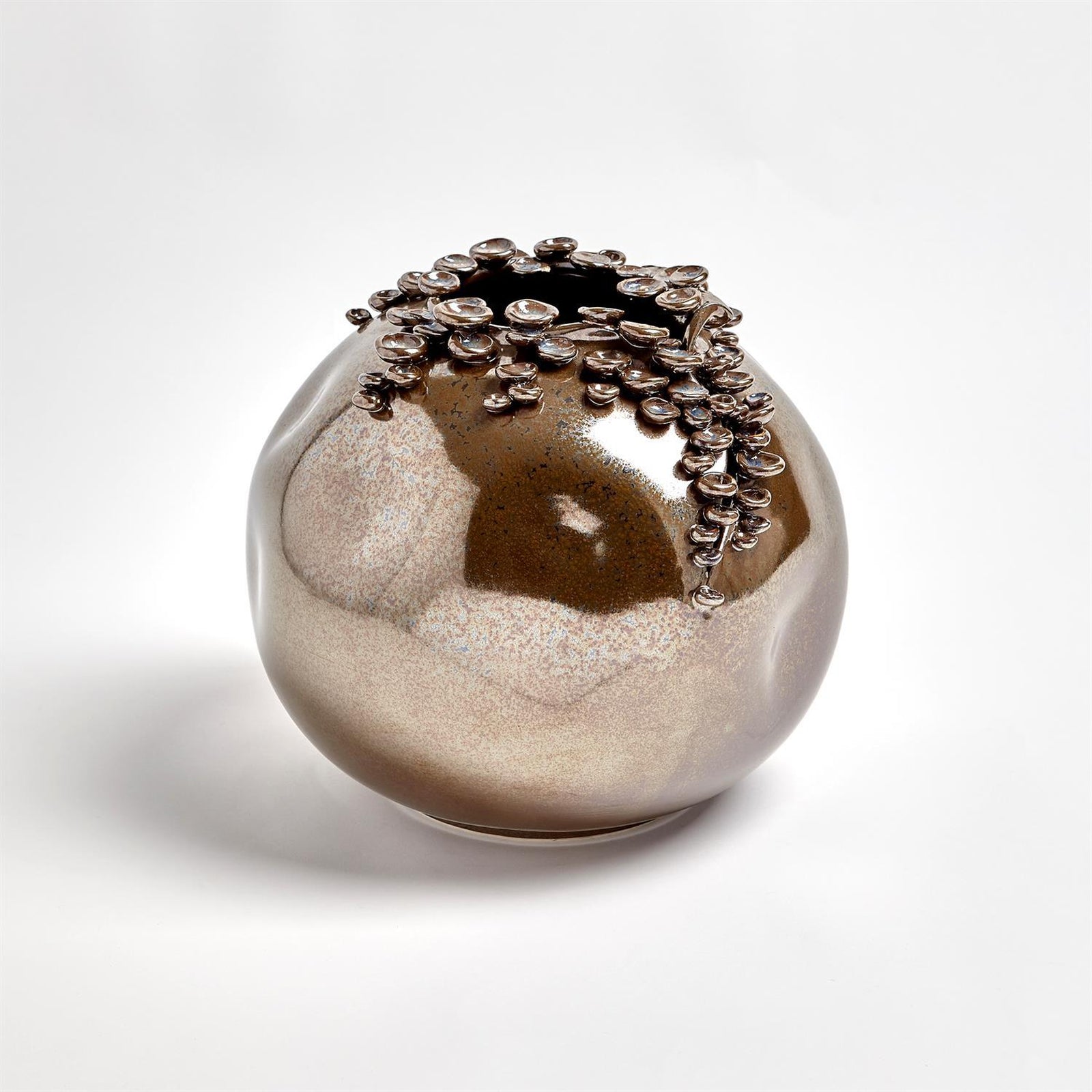 Global Views Reactive Bronze Cascading Reef Vase