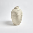 Global Views Rustic White Nail Head Vase