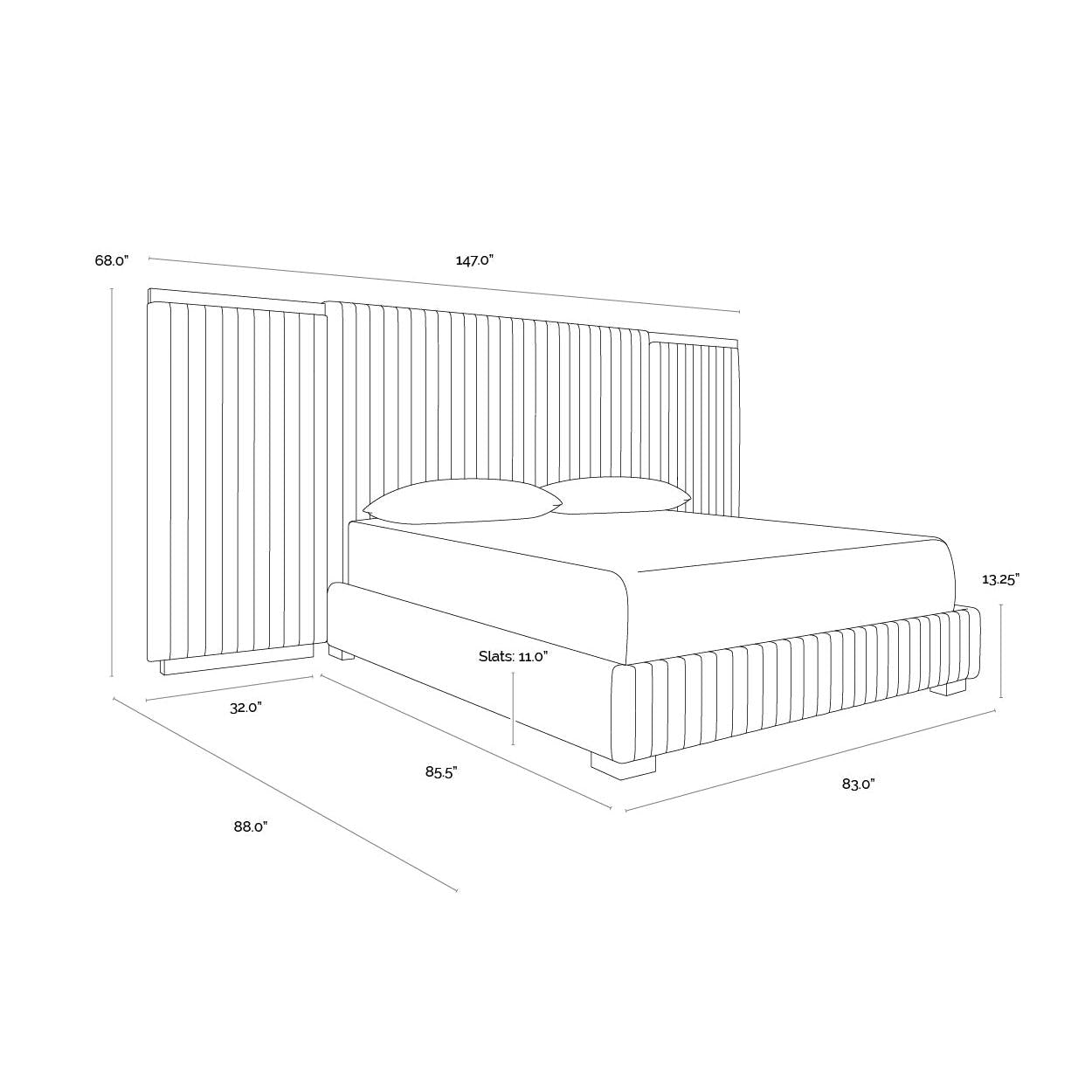 Sunpan Tarrant King Bed