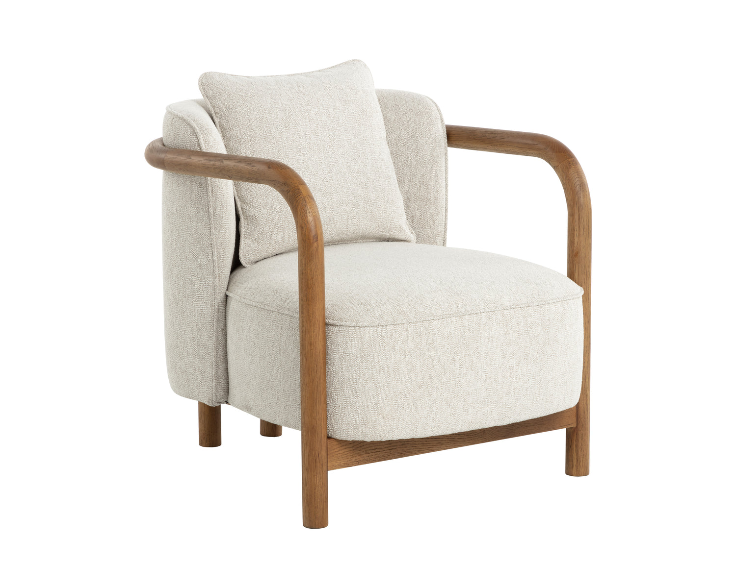 Sunpan Beatrice Lounge Chair - Dove Cream