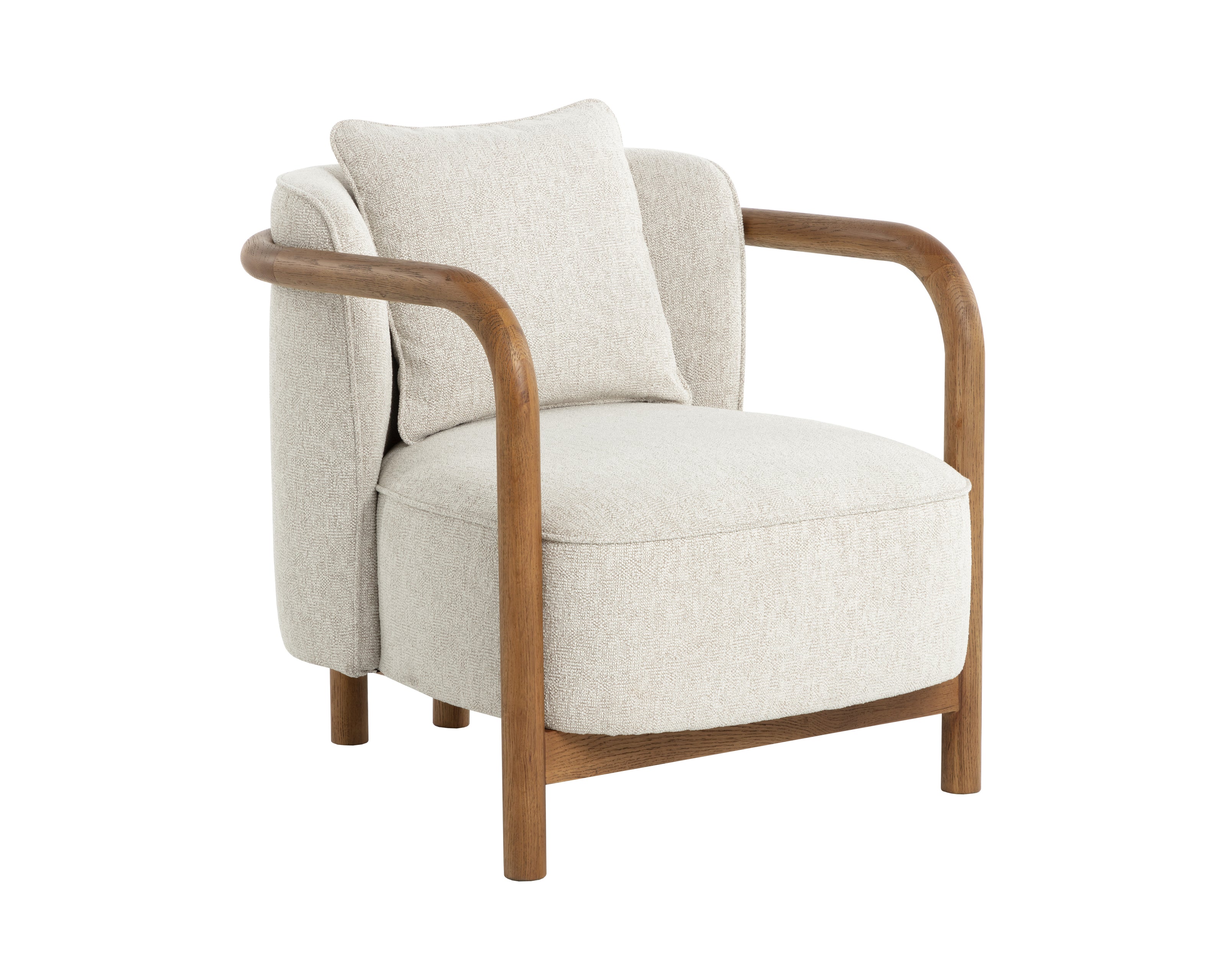 Sunpan Beatrice Lounge Chair - Dove Cream
