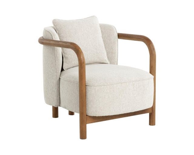 Sunpan Beatrice Lounge Chair - Dove Cream