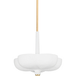 Corbett Rimini 3 Light Gold Leaf / Gesso White Pendant Ceiling Light Clearance