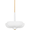 Corbett Rimini 3 Light Gold Leaf / Gesso White Pendant Ceiling Light Clearance