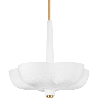 Corbett Rimini 5 Light Gold Leaf / Gesso White Pendant Ceiling Light Clearance