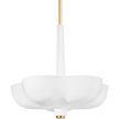 Corbett Rimini 5 Light Gold Leaf / Gesso White Pendant Ceiling Light Clearance
