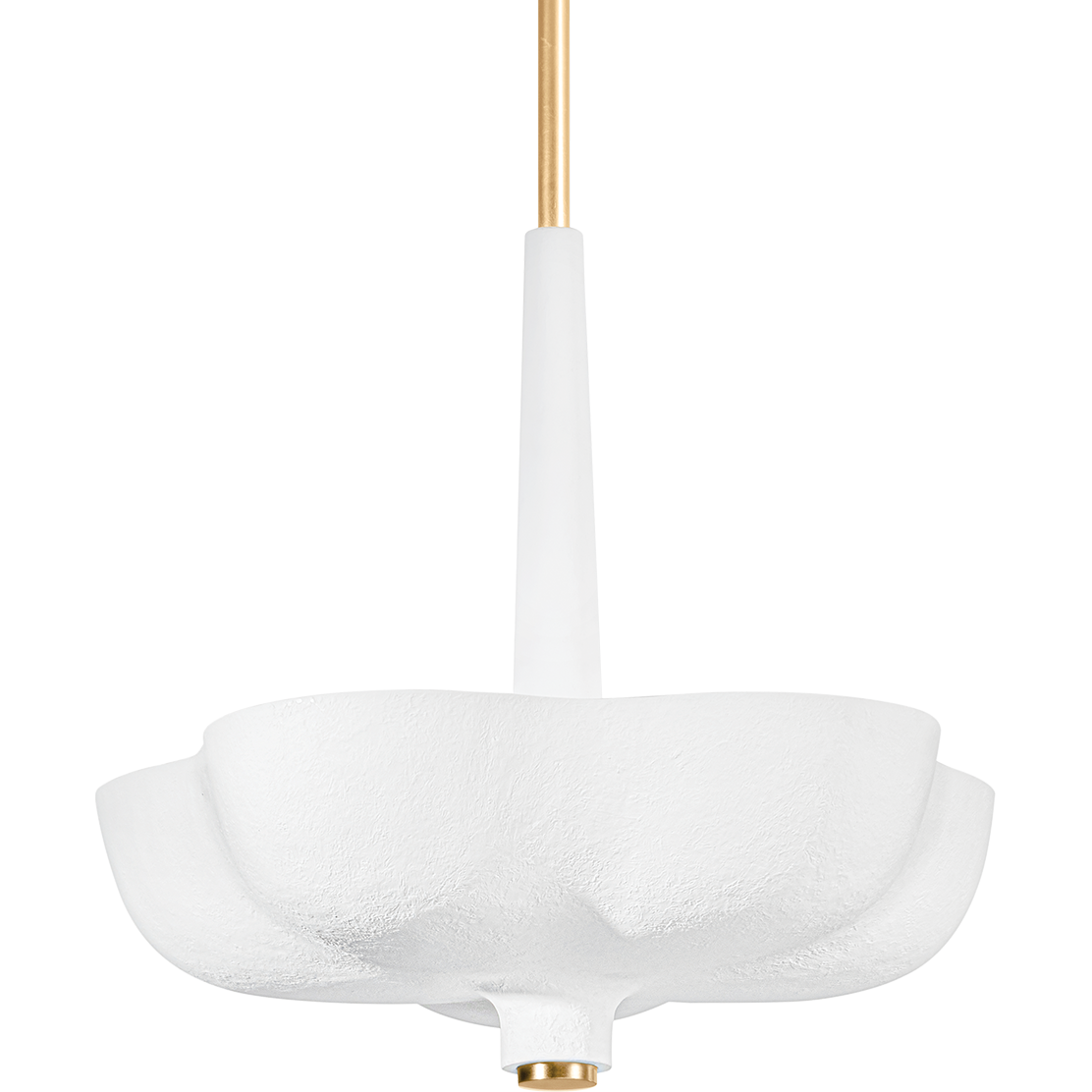 Corbett Rimini 5 Light Gold Leaf / Gesso White Pendant Ceiling Light Clearance