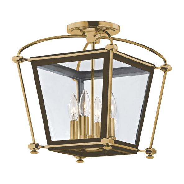 Hudson Valley Lighting Hollis 4 Light 12.75 inch Semi Flush Ceiling Light Clearance
