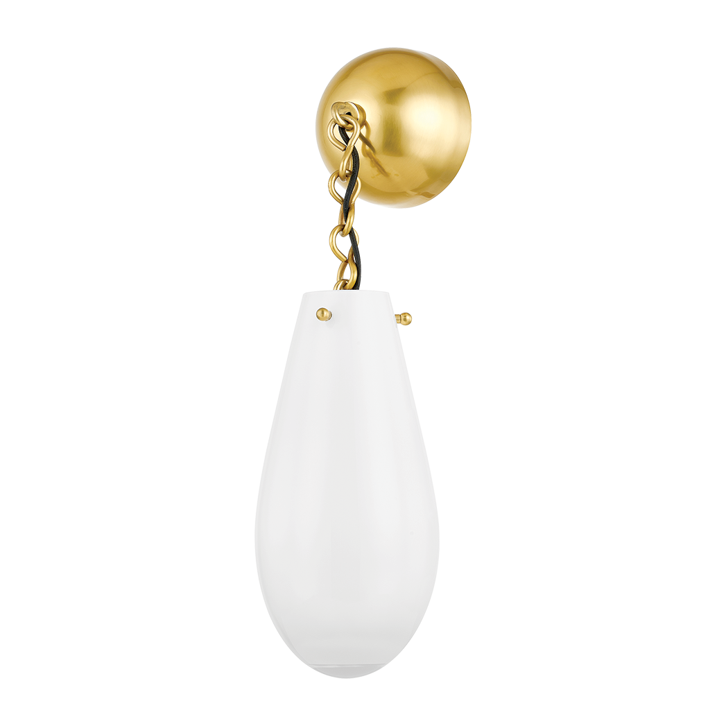 Hudson Valley Lighting Clarkstown 1 Light 5.25 inch Aged Brass Wall Sconce Wall Light