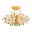 Corbett Vittoria 4 Light Gold Leaf Semi Flush Ceiling Light