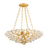 Corbett Vittoria 4 Light Gold Leaf Chandelier Ceiling Light