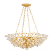 Corbett Vittoria 8 Light Gold Leaf Chandelier Ceiling Light