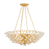Corbett Vittoria 8 Light Gold Leaf Chandelier Ceiling Light