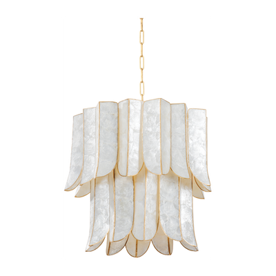 Corbett Cartagena 7 Light Vintage Gold Leaf Chandelier Ceiling Light