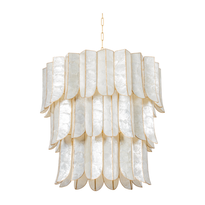 Corbett Cartagena 16 Light Vintage Gold Leaf Chandelier Ceiling Light